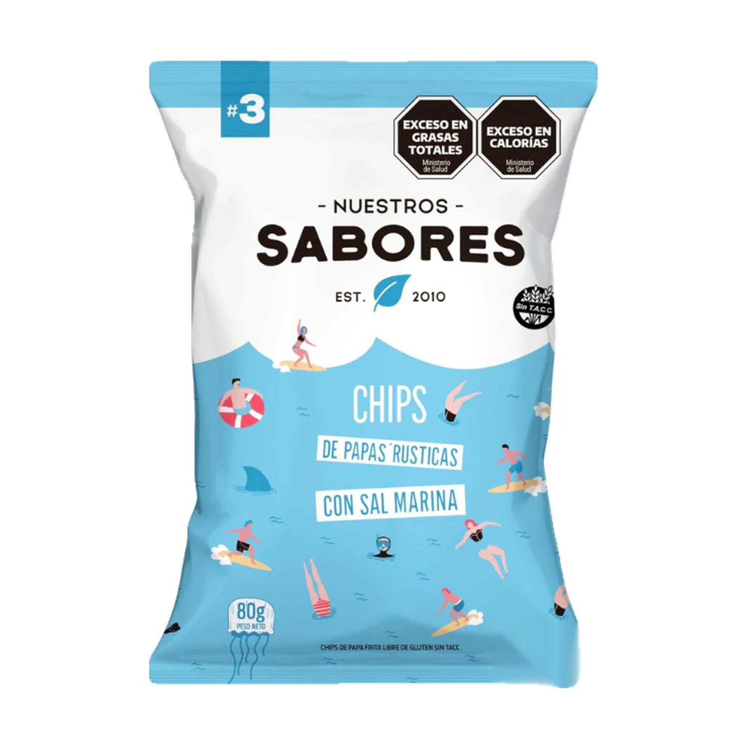 Chips de Papas y Sal Marina