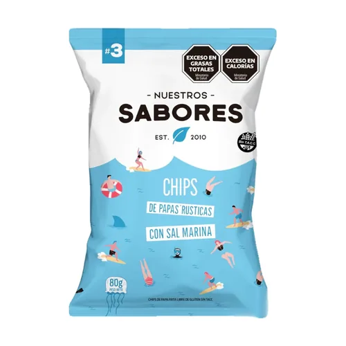 Chips de Papas y Sal Marina