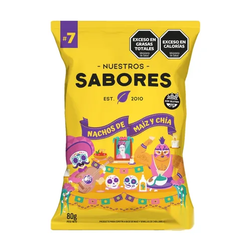 Nachos de Maíz y Chía